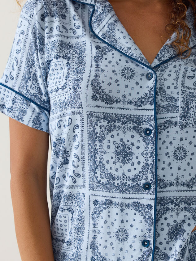 Haley Bandana Lounge Top Detail 4 - AS Kids