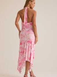 Silver Cowlneck Maxi Dress Detail 6 - ALTAR'D STATE KIDS