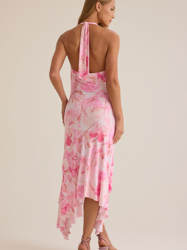 Silver Cowlneck Maxi Dress Detail 6 - ALTAR'D STATE KIDS