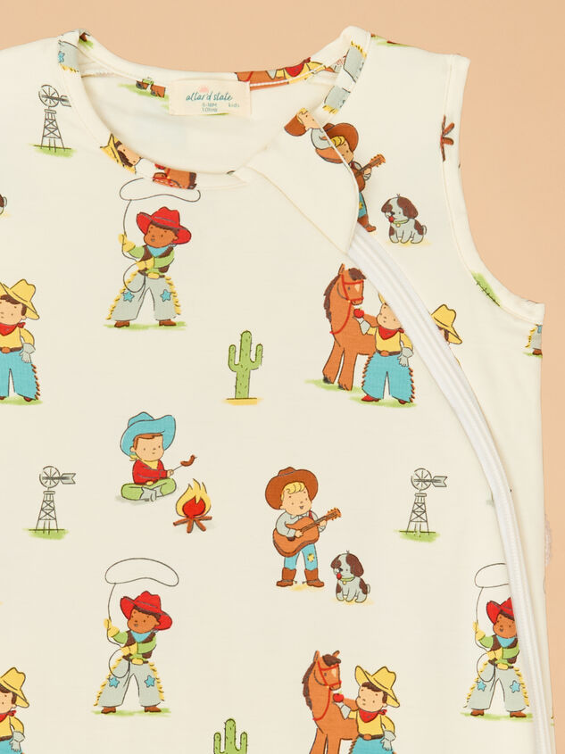 Vintage Cowboy Sleep Bag Detail 2 - ALTAR'D STATE KIDS