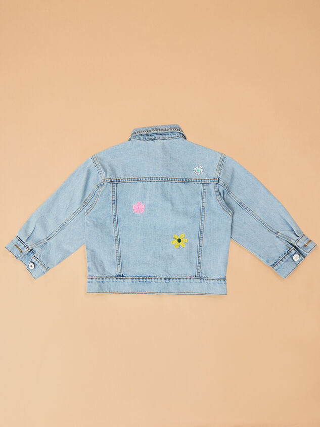 Maya Embroidered Denim Jacket Detail 4 - ALTAR'D STATE KIDS