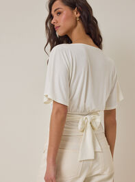 Mina Boatneck Fitted Top Detail 5 - AS Kids