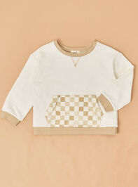 Vance Checkered Sweatshirt Detail 3 - ALTAR'D STATE KIDS