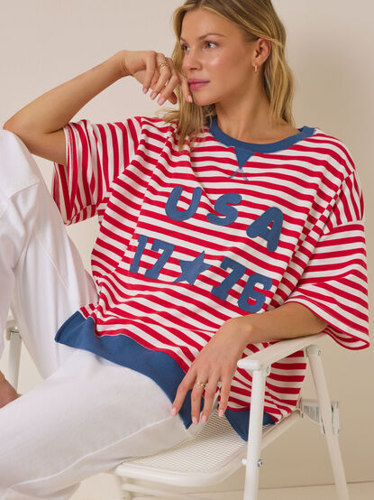 USA 1776 Striped Tee - ALTAR'D STATE KIDS