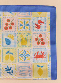 Postcard Silk Scarf - AS Kids