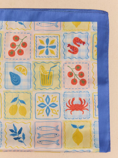 Postcard Silk Scarf - AS Kids