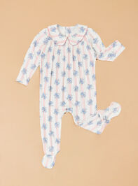 Sia Stripe Rose Footie Detail 2 - AS Kids
