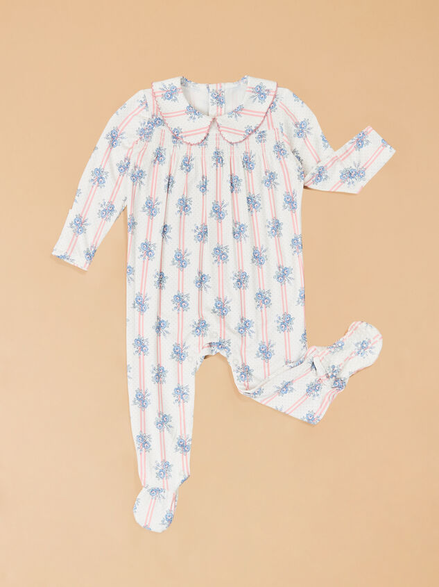 Sia Stripe Rose Footie Detail 2 - AS Kids
