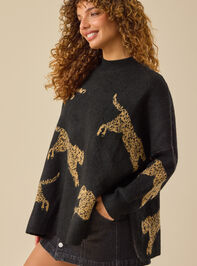Raven Leopard Sweater Detail 4 - ALTAR'D STATE KIDS