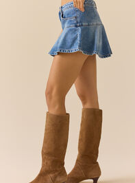 Virella Ruffle Denim Mini Skort Detail 5 - ALTAR'D STATE KIDS