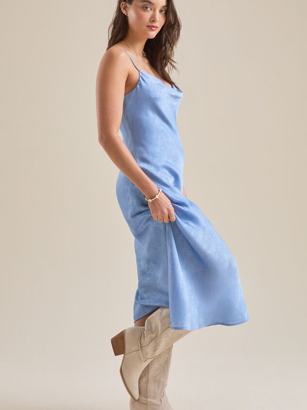 Eva Satin Midi Dress Detail 4 - ALTAR'D STATE KIDS