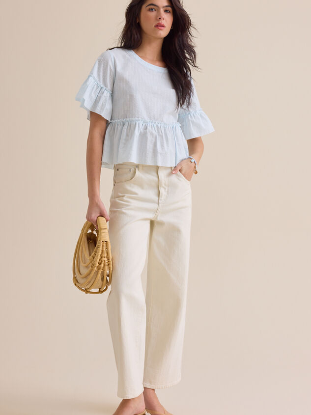 Calista Stripe Peplum Top - ALTAR'D STATE KIDS