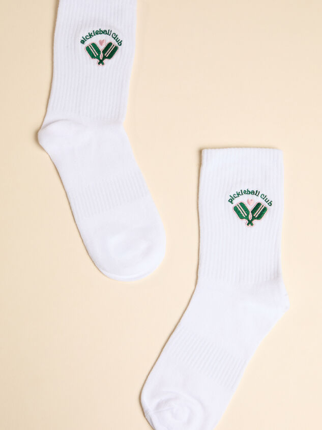 Embroidered Pickleball Club Crew Socks - ALTAR'D STATE KIDS