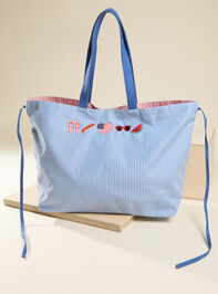 Americana Tie Up Tote Bag Detail 3 - AS Kids