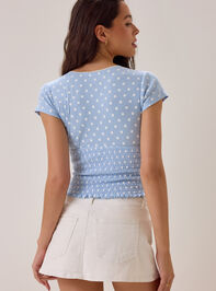 Jolie Smocked Cap Sleeve Tee Detail 5 - AS Kids