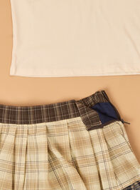 Vivian Varsity Plaid Set Detail 4 - AS Kids