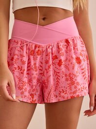In Motion Floral Crossover Shorts Detail 2 - AS Kids