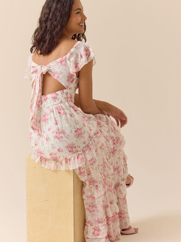 Korah Floral Maxi Dress Detail 3 - ALTAR'D STATE KIDS