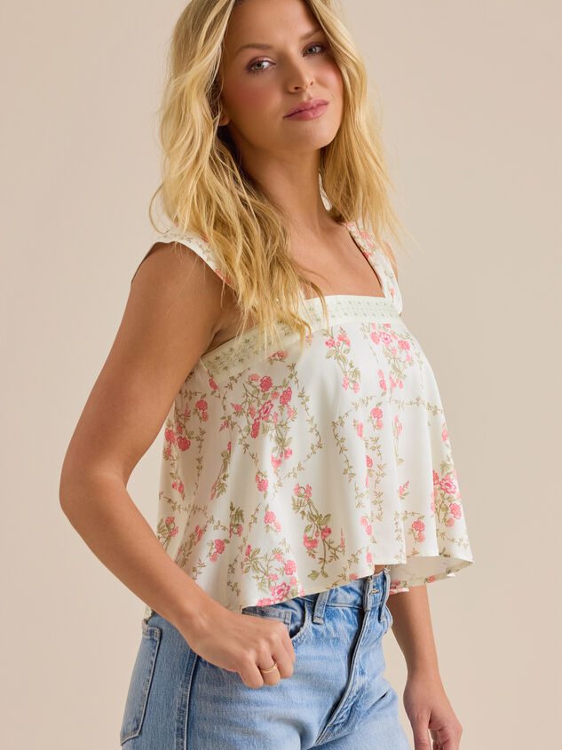 Helena Floral Tank Top Detail 3 - ALTAR'D STATE KIDS