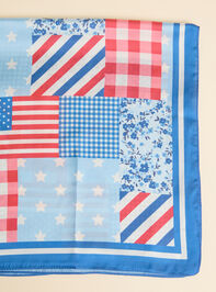 Flag Patchwork Scarf Detail 2 - ALTAR'D STATE KIDS