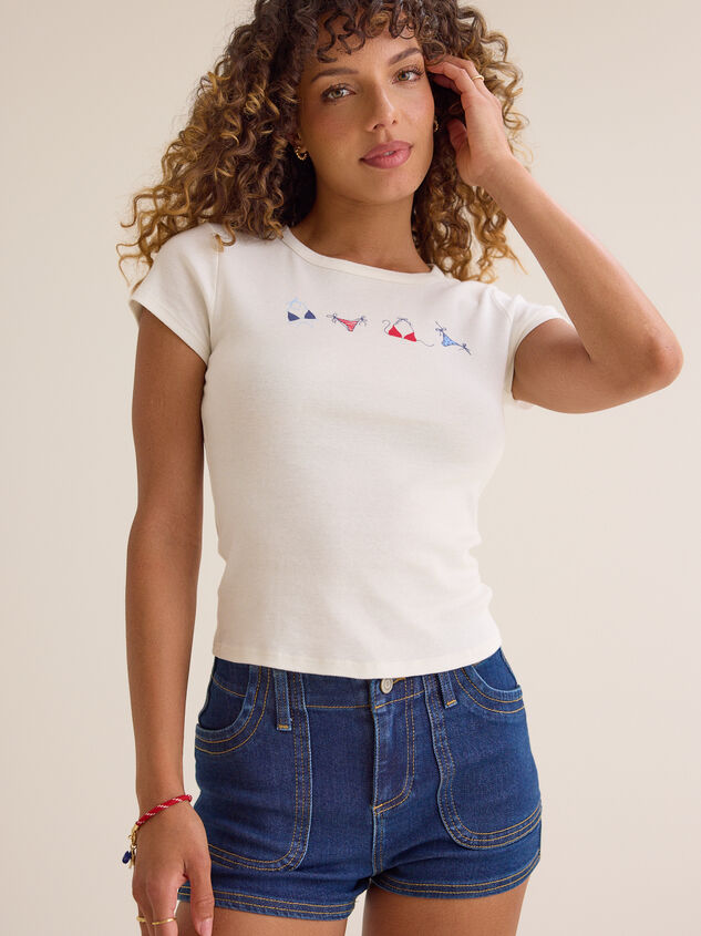 Americana Bikini Baby Tee Detail 2 - ALTAR'D STATE KIDS