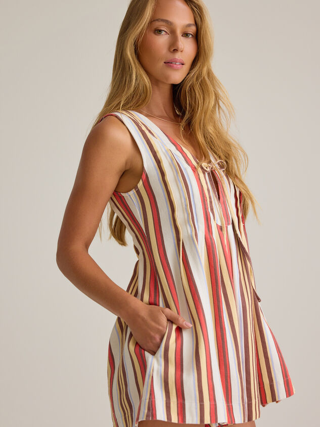 Evie Stripe Romper Detail 4 - AS Kids