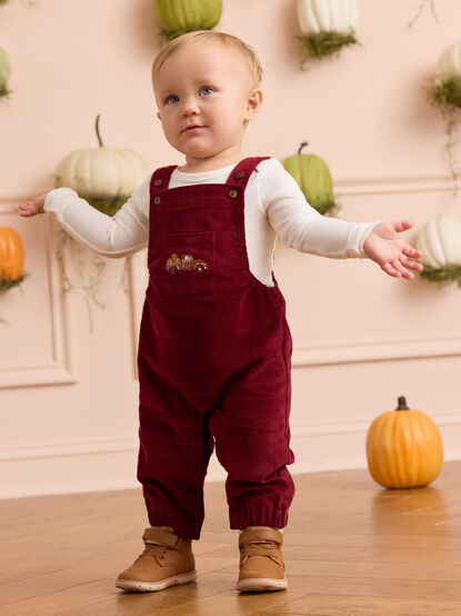Feeling Fall Corduroy Overalls - AS Kids