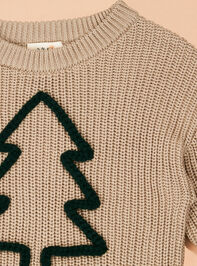 Evergreen Knit Sweater Detail 3 - AS Kids