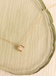 18K Gold Glitz Clover Necklace - AS Kids