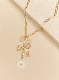 Belle Charm Cluster Necklace Detail 3 - ALTAR'D STATE KIDS