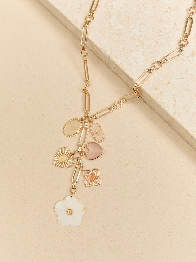 Belle Charm Cluster Necklace Detail 3 - ALTAR'D STATE KIDS