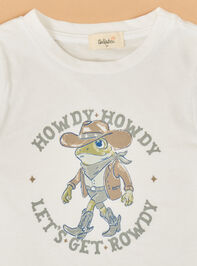 Howdy Rowdy Frog Tee Detail 4 - ALTAR'D STATE KIDS