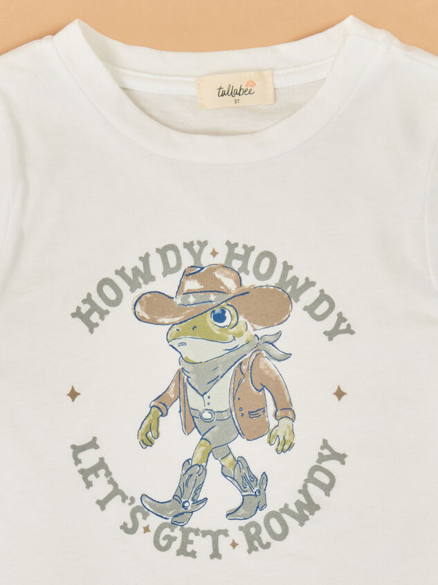 Howdy Rowdy Frog Tee Detail 4 - ALTAR'D STATE KIDS