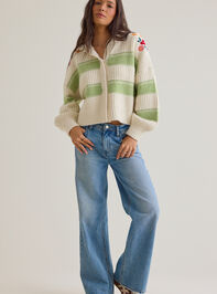 Lilyana Embroidered Hoodie Sweater Detail 2 - AS Kids