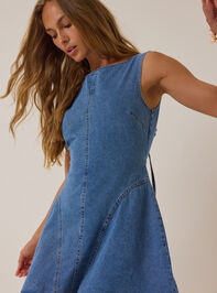 Winona Denim Mini Dress Detail 3 - ALTAR'D STATE KIDS
