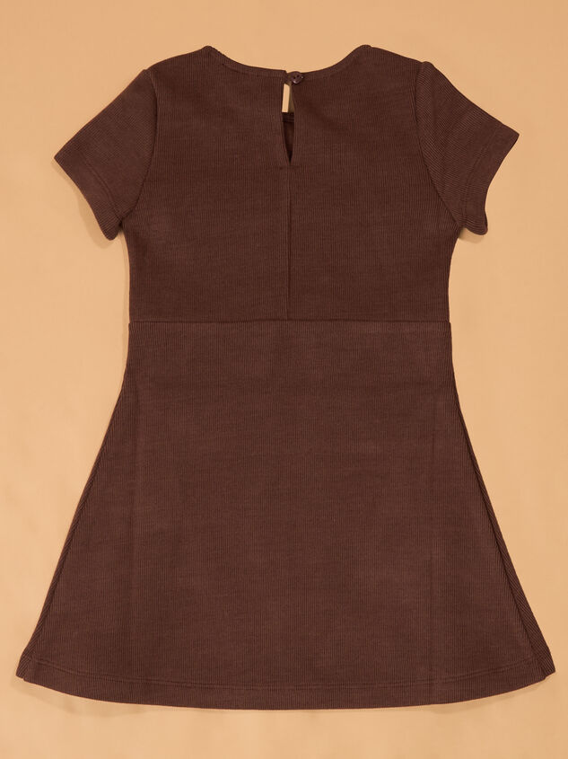 Mila Short Sleeve Bow Dress Detail 2 - AS Kids