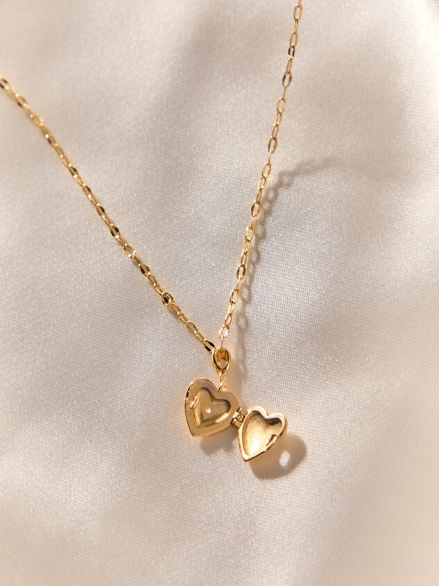 The Water Proof Collection Heart Locket Necklace Detail 3 - AS Kids