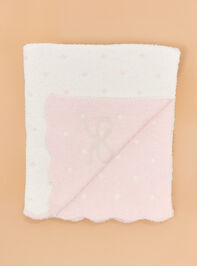 Chenille Bow Blanket by Mudpie Detail 4 - ALTAR'D STATE KIDS