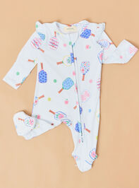 Floral Pickleball Footie Detail 2 - ALTAR'D STATE KIDS