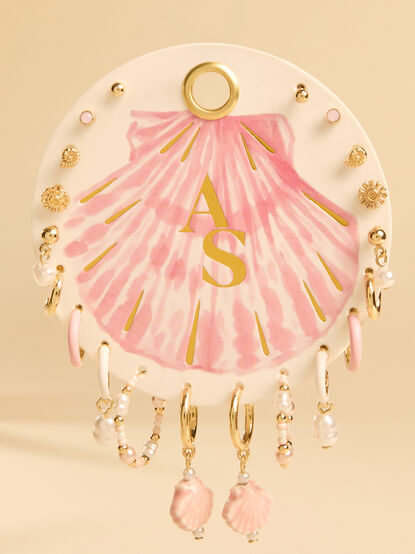 Pink Shell 10PK Earring Set - ALTAR'D STATE KIDS