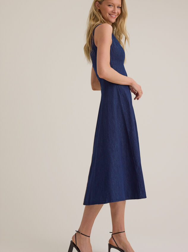 Stella Denim Midi Dress Detail 3 - ALTAR'D STATE KIDS