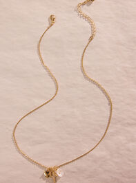 Dainty Floral Cross Charm Necklace Detail 2 - ALTAR'D STATE KIDS