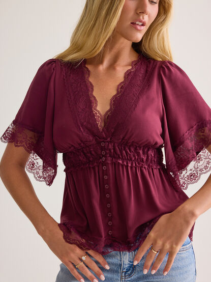 Evanelle Lace Babydoll Top - AS Kids