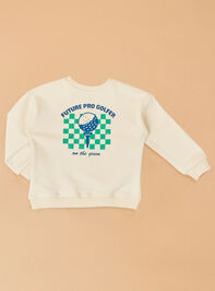 Tee Time Golf Sweatshirt Detail 3 - ALTAR'D STATE KIDS