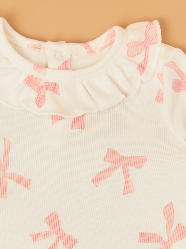 Pretty Bows Ruffle Lounge Set Detail 2 - AS Kids