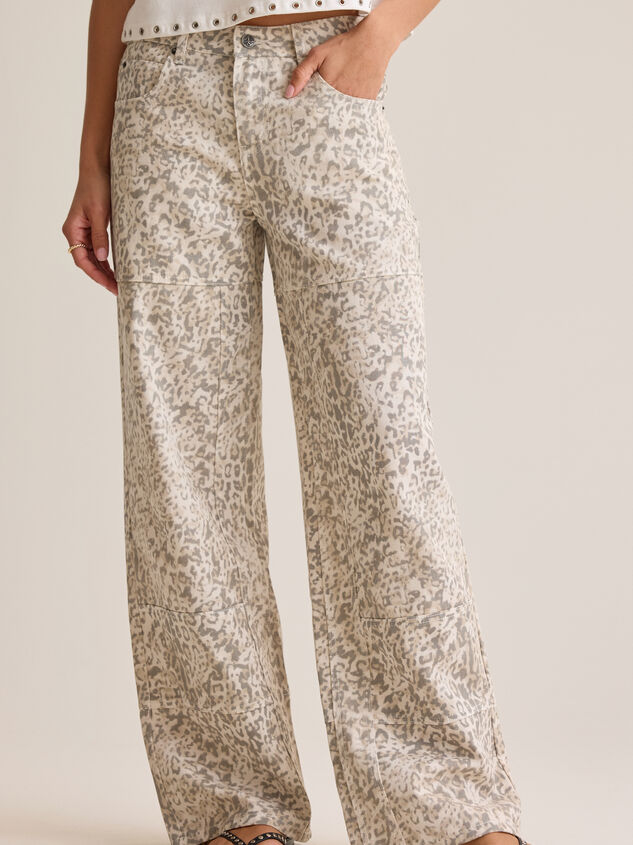 Shayleigh Leopard Barrel Pant Detail 3 - AS Kids