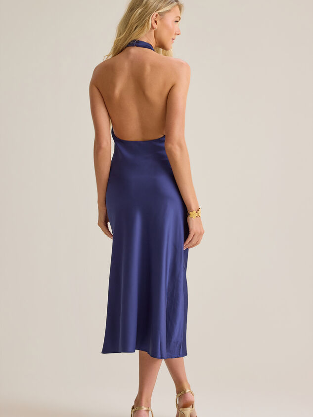 Maggie Satin Midi Dress Detail 5 - AS Kids
