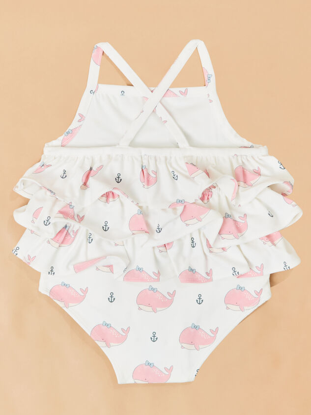 Brooke Bubbly Whale One-Piece Swimsuit Detail 3 - ALTAR'D STATE KIDS