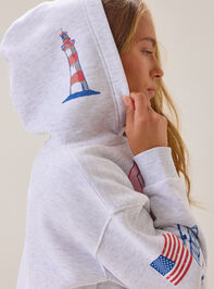 Locals Only Fleece Hoodie Detail 3 - AS Kids