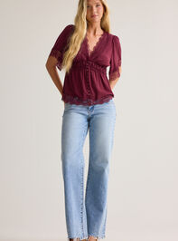 Evanelle Lace Babydoll Top Detail 2 - AS Kids